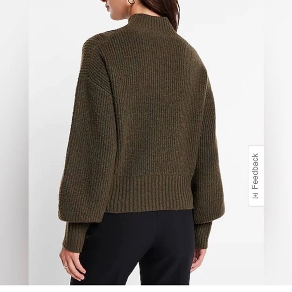 Express Sweater Color Green. size S. - Picture 3 of 5